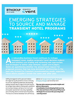 Emerging Strategies to Source and Manage Transient Hotel Programs Emerging Strategies to Source and Manage Transient Hotel Programs