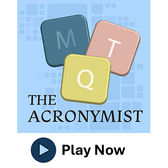 The Acronymist: October 26, 2024